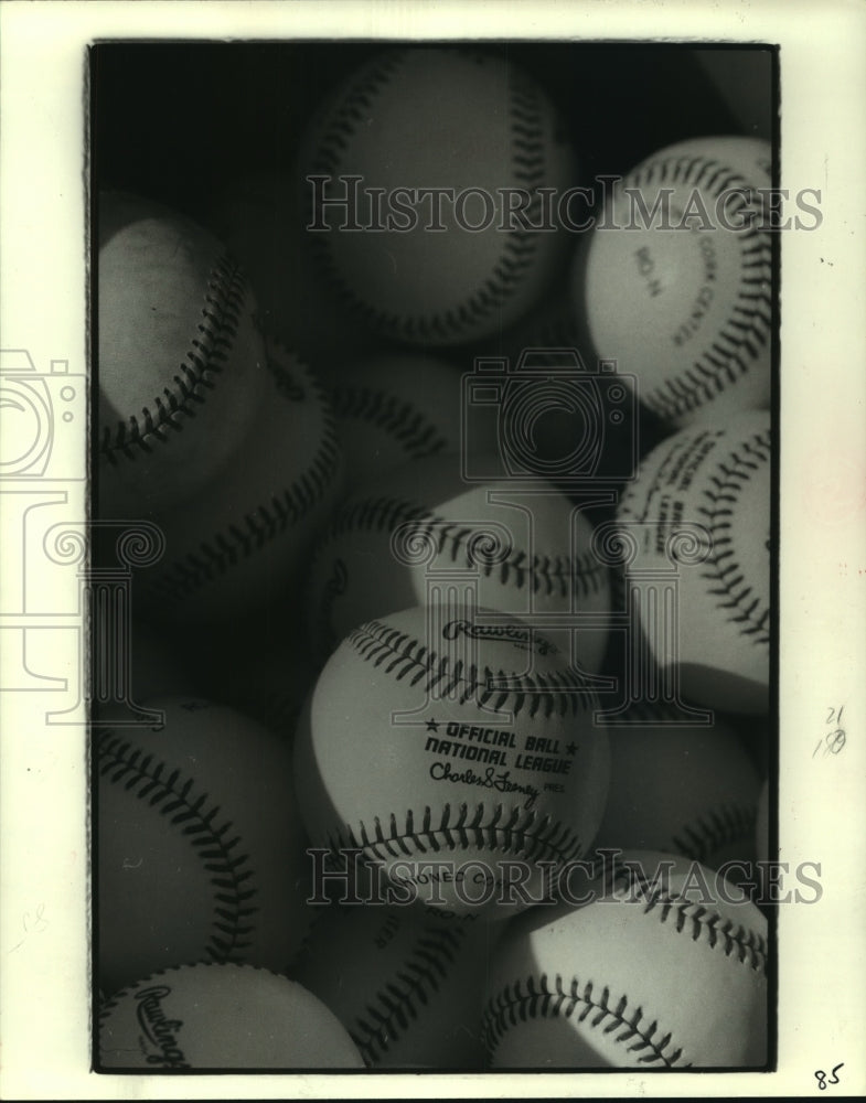 1985 Press Photo Baseballs - hcs07948- Historic Images