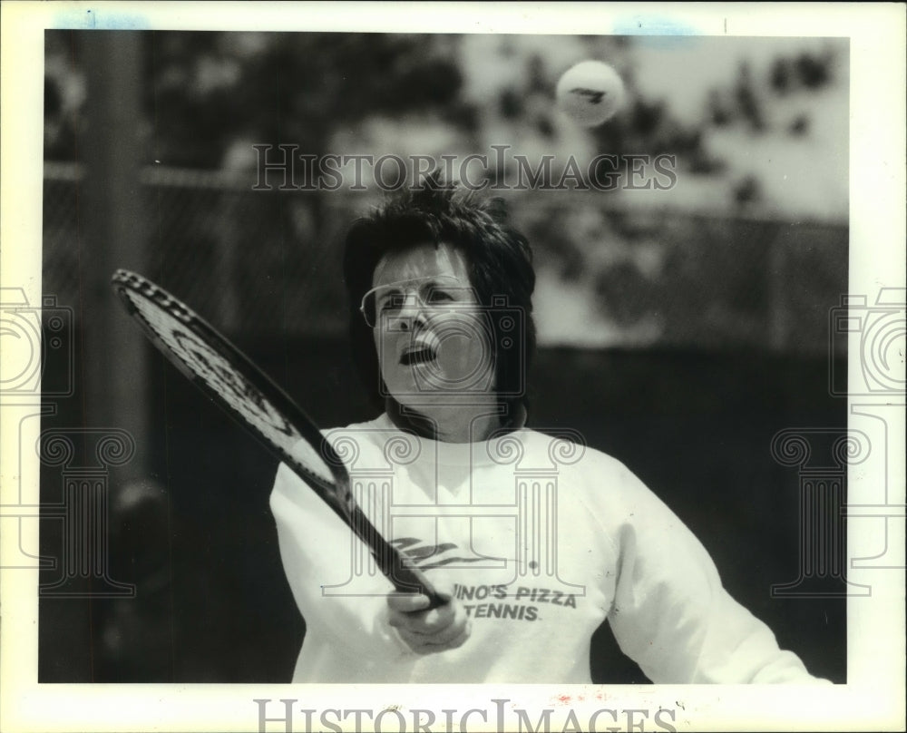 1988 Press Photo Pro tennis player Billie Jean King of the United States.- Historic Images