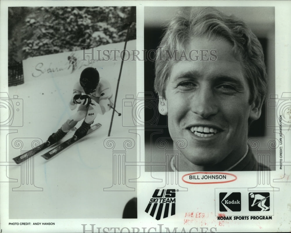 1985 Press Photo US Ski team member Bill Johnson. - hcs08200- Historic Images