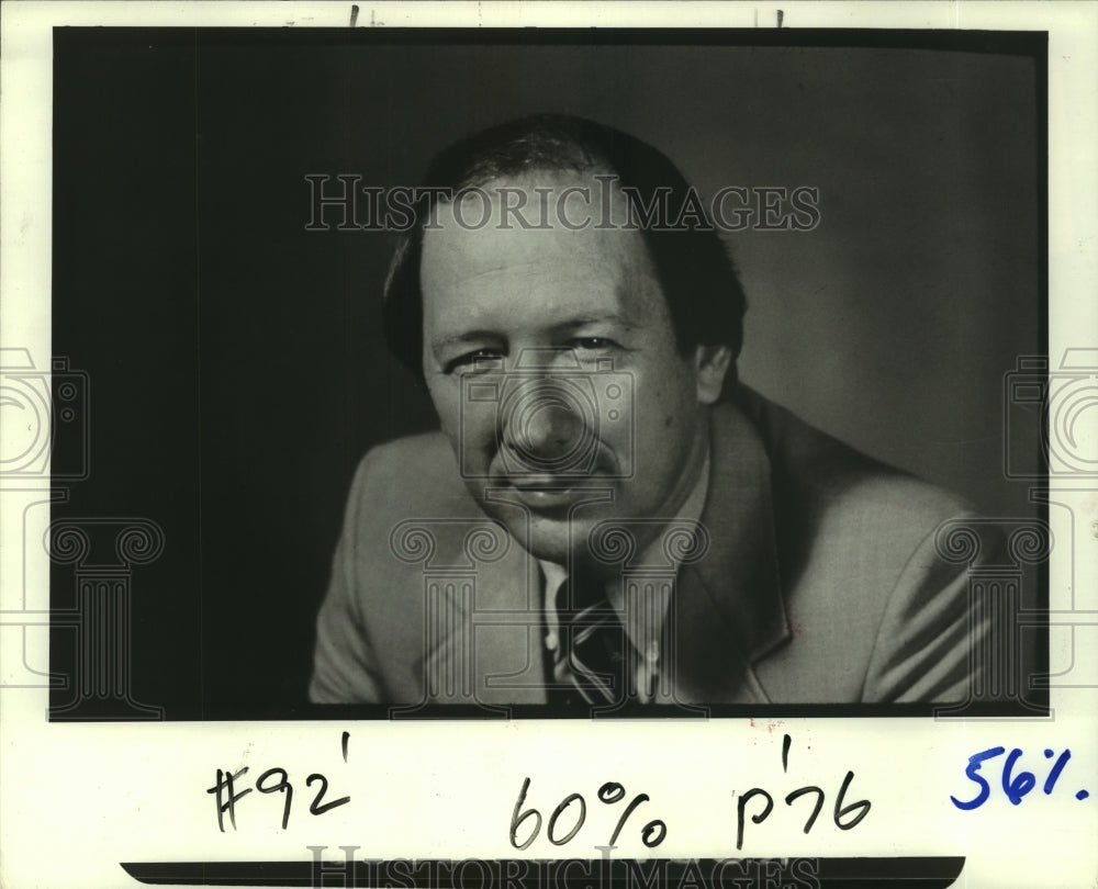 1987 Press Photo University of Houston&#39;s head basketball coach Pat Foster.- Historic Images