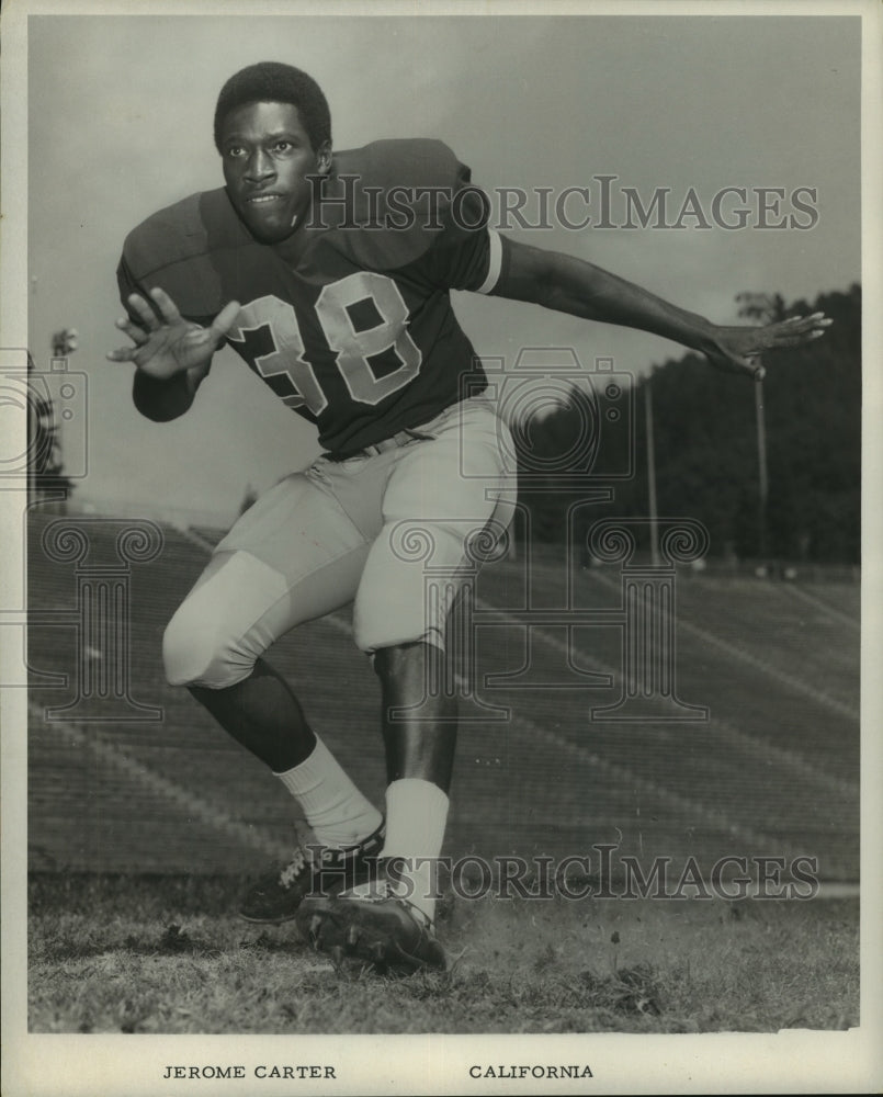 1969 Press Photo University of California football player Jerome Carter.- Historic Images