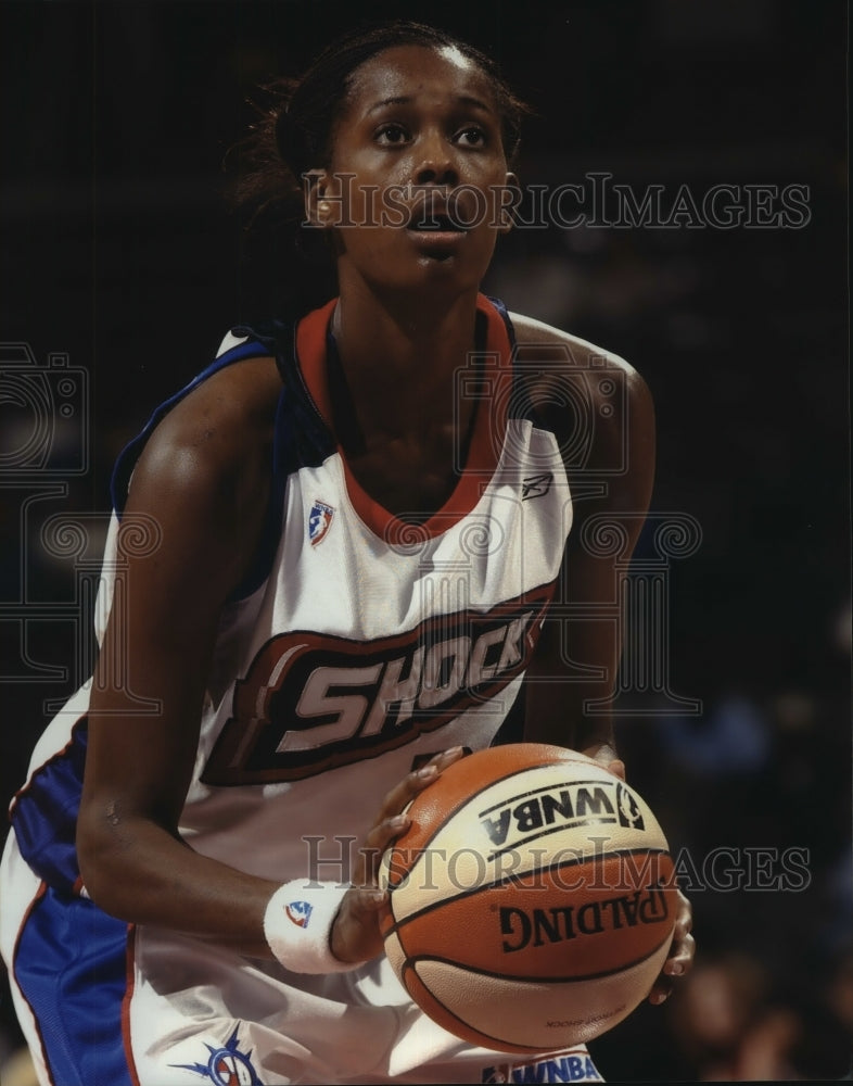 2003 Press Photo Swin Cash of the WNBA's Detroit Shock. - hcs08781- Historic Images