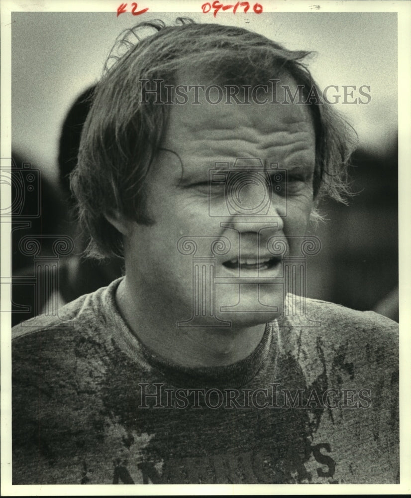 1980 Press Photo Atlanta Braves&#39; pitcher Phil Niekro after workout in Cocoa, FL- Historic Images