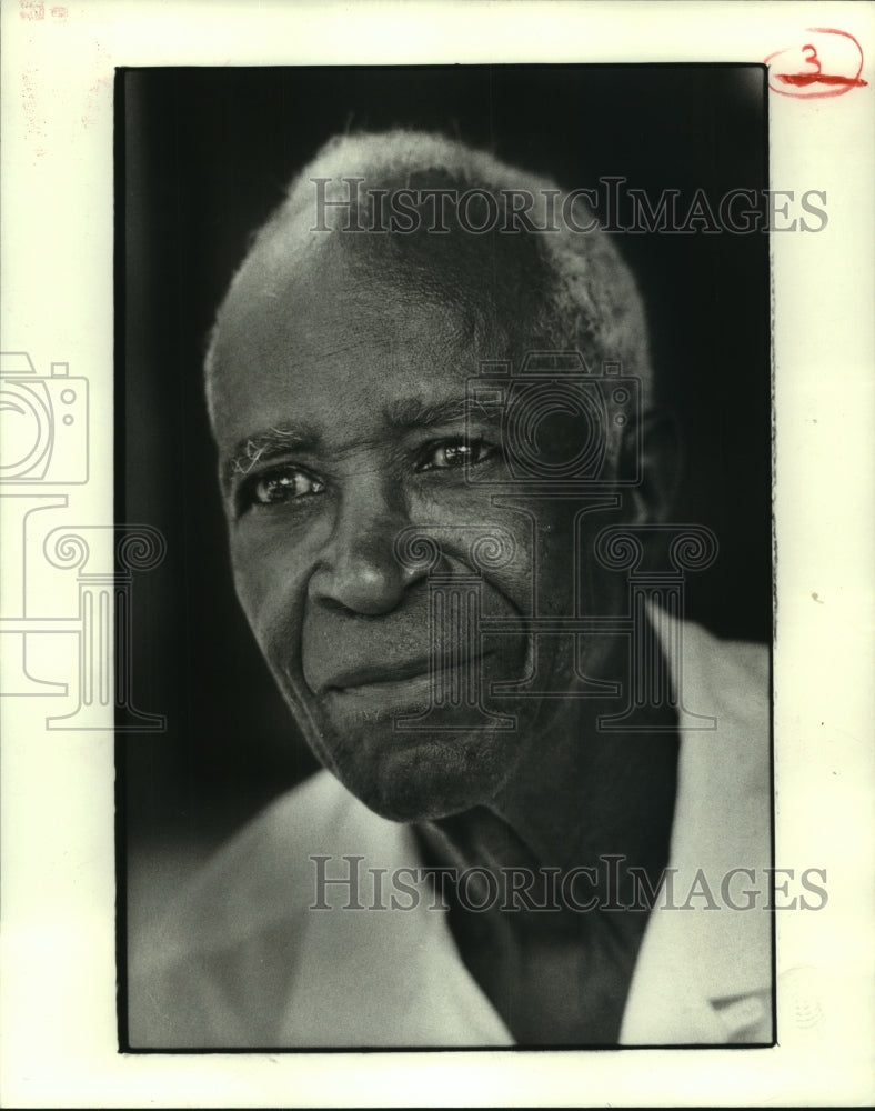 1982 Press Photo George Nelson, team manager-owner in heyday of black baseball.- Historic Images