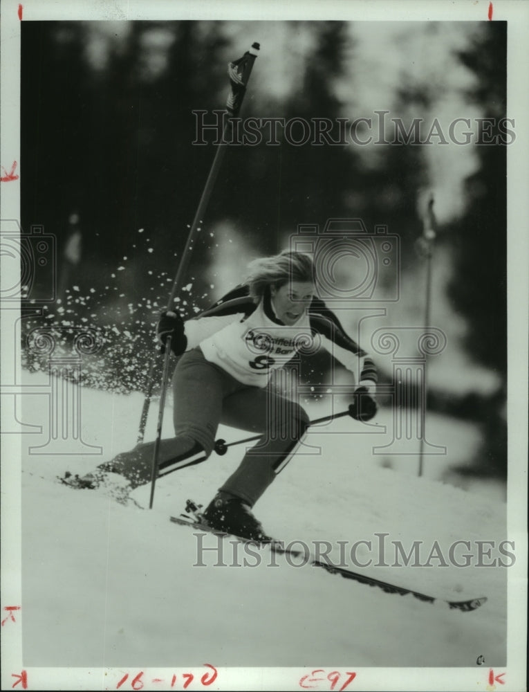 1984 Press Photo Cindy Nelson World Cup alpine ski racer from the United States.- Historic Images