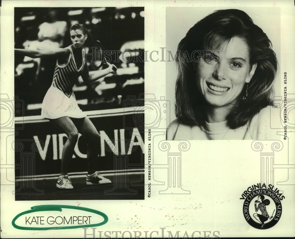 1986 Press Photo Professional tennis player Kate Gompert of Virginia Slims Tour- Historic Images