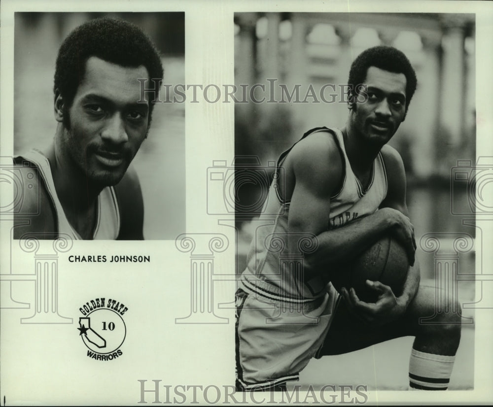 1974 Press Photo Golden State Warrior basketball player Charles Johnson.- Historic Images