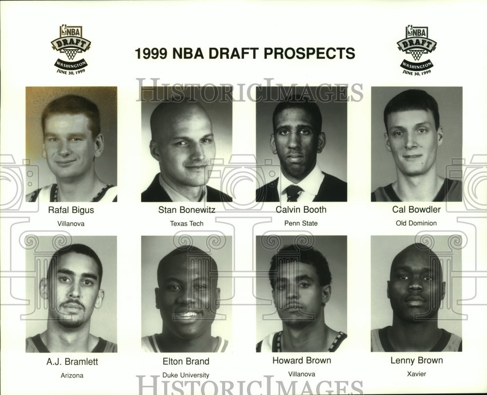 1999 Press Photo Some of the prospects of the upcoming NBA Draft. - hcs09615- Historic Images