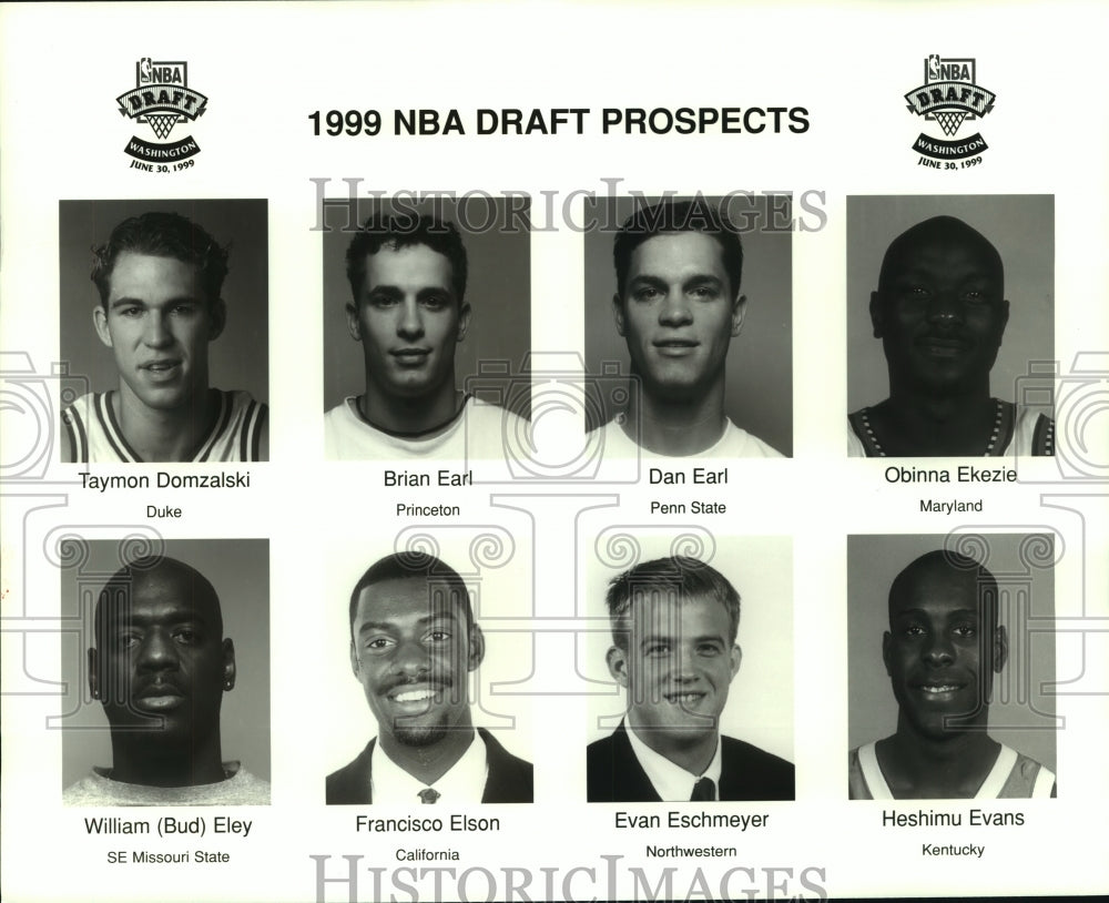 1999 Press Photo Some of the prospects of the upcoming NBA Draft. - hcs09617- Historic Images