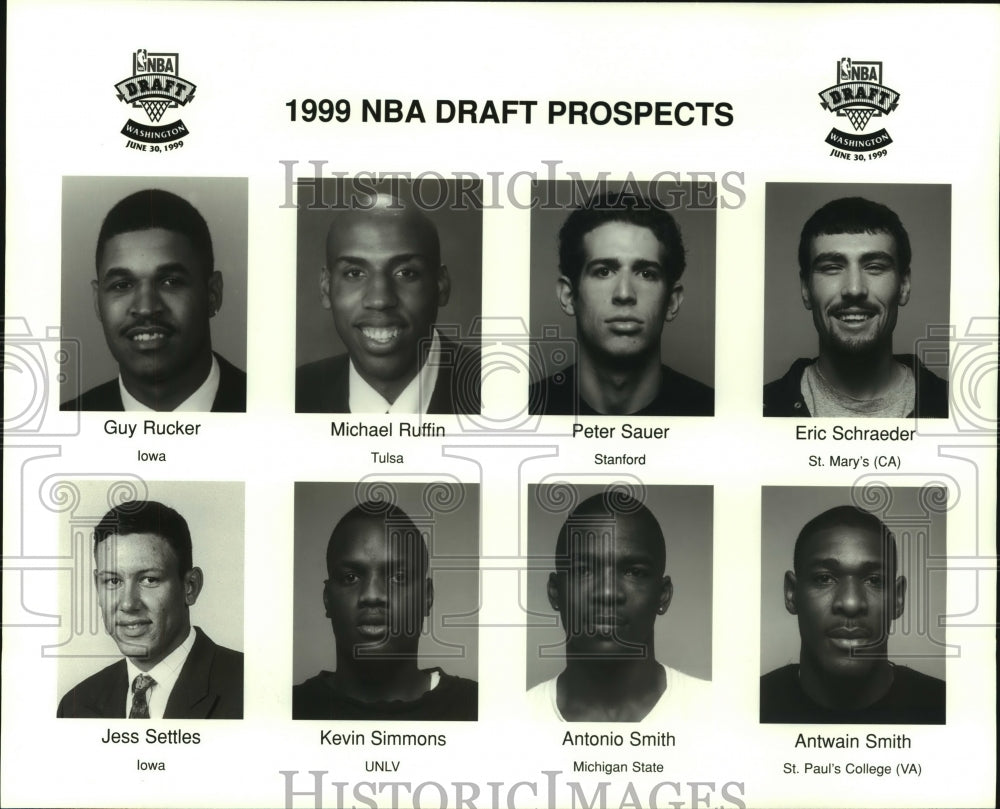 1999 Press Photo Prospects of the upcoming NBA Draft. - hcs09623- Historic Images