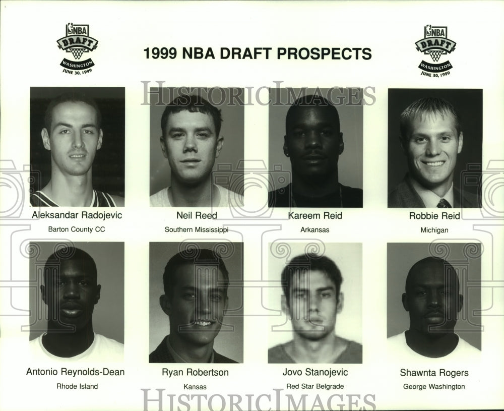 1999 Press Photo Prospects of the upcoming NBA Draft. - hcs09633- Historic Images