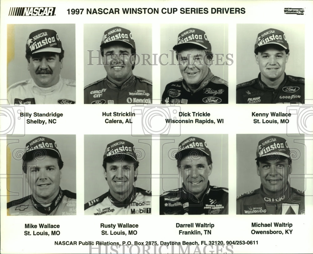 1997 Press Photo NASCAR Winston Cup Series drivers. - hcs09648- Historic Images