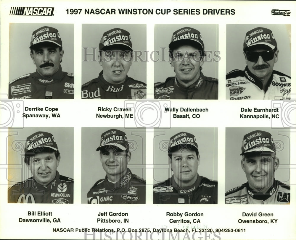 1997 Press Photo NASCAR Winston Cup Series Drivers - hcs09651- Historic Images