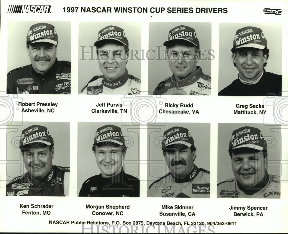 1997 Press Photo NASCAR Winston Cup Series Drivers - hcs09652- Historic Images