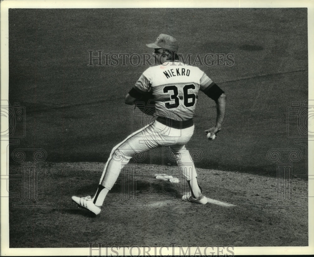 1978 Press Photo Houston Astros&#39; pitcher Joe Niekro winds up on the mound.- Historic Images