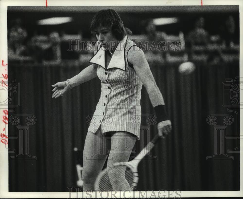 1978 Press Photo Martina Navratilova competes in a tennis tournament - hcs09701- Historic Images