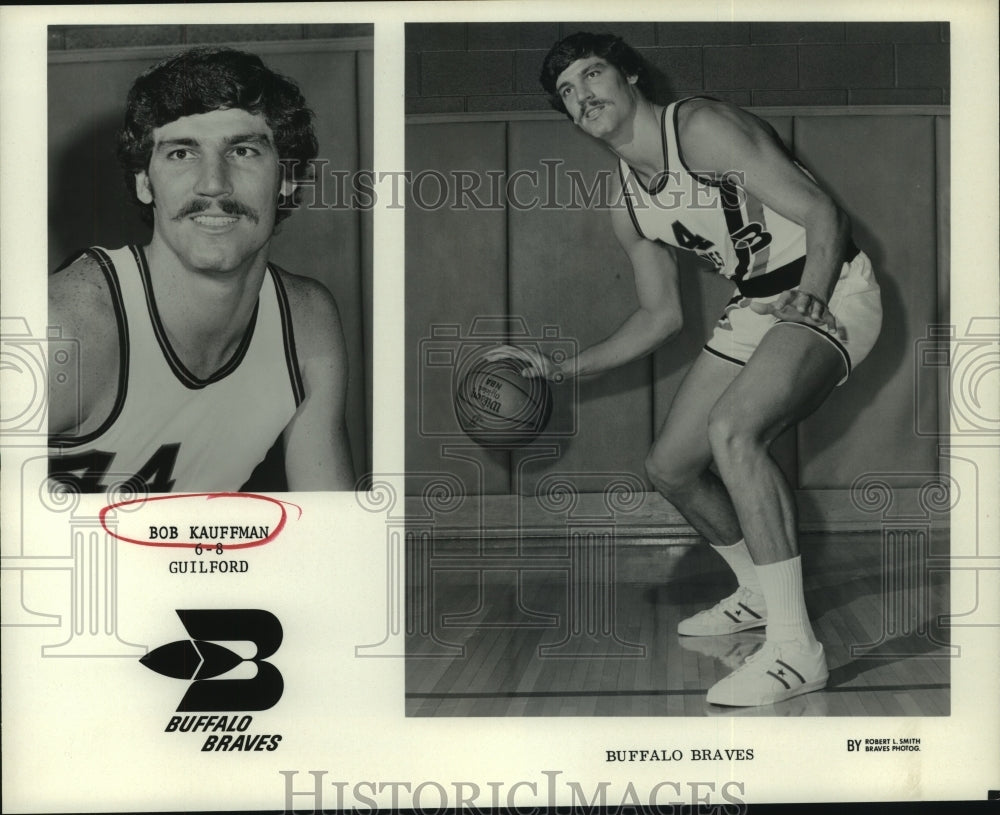 1972 Press Photo Buffalo Braves basketball player Bob Kauffman, 6'-6", Guilford.- Historic Images