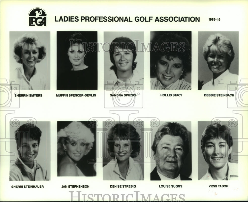 1989 Press Photo Members of the Ladies Professional Golf Association- Historic Images