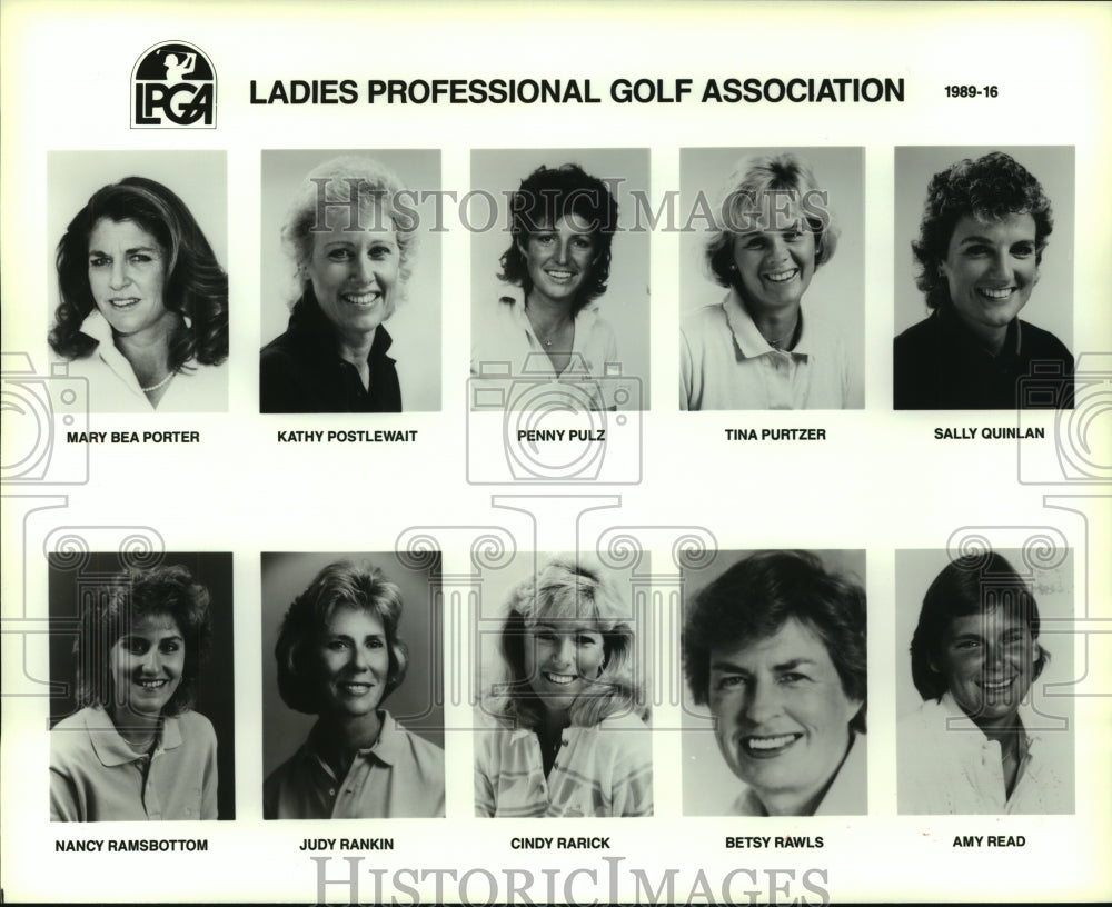 1989 Press Photo Members of the Ladies Professional Golf Association- Historic Images