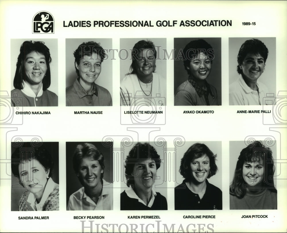 1989 Press Photo Members of the Ladies Professional Golf Association - hcs09779- Historic Images