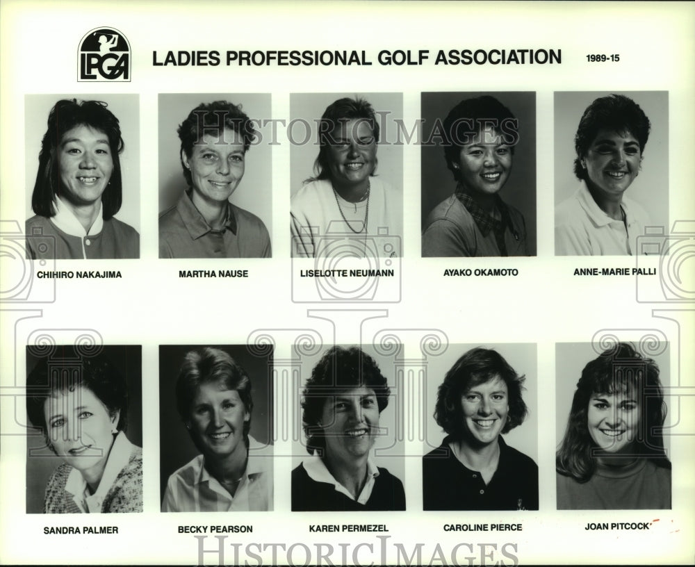 1989 Press Photo Members of the Ladies Professional Golf Association - hcs09780- Historic Images