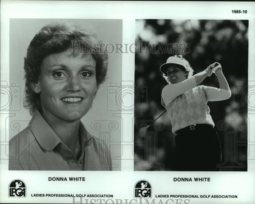 1985 Press Photo Professional golfer Donna White. - hcs09791- Historic Images