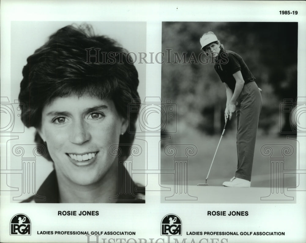 1985 Press Photo Ladies professional golfer Rosie Jones. - hcs09794- Historic Images