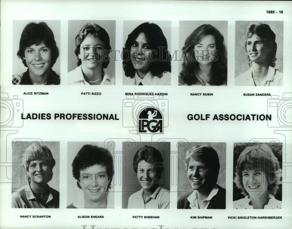 1985 Press Photo Members of the Ladies Professional Golf Association - hcs09800- Historic Images