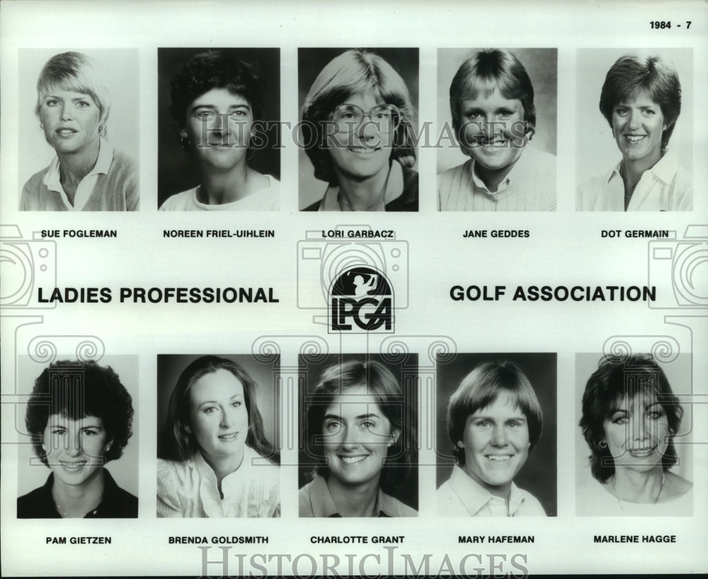 1984 Press Photo Members of the Ladies Professional Golf Association - hcs09803- Historic Images