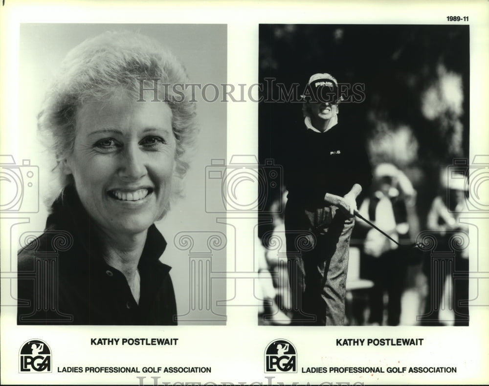 1989 Press Photo Ladies professional golfer Kathy Postlewait. - hcs09814- Historic Images