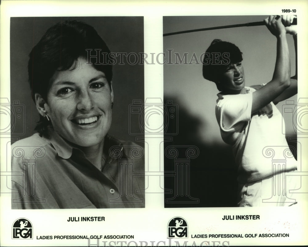 1989 Press Photo Ladies professional golfer Juli Inkster. - hcs09815- Historic Images