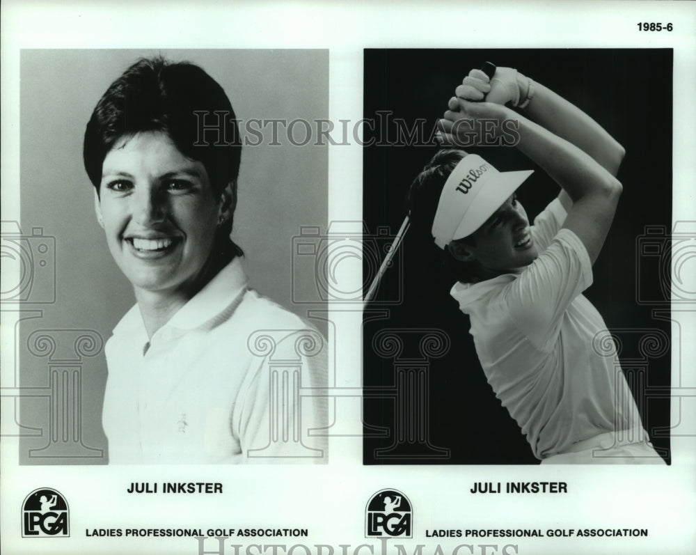 1985 Press Photo Ladies professional golfer Juli Inkster. - hcs09821- Historic Images