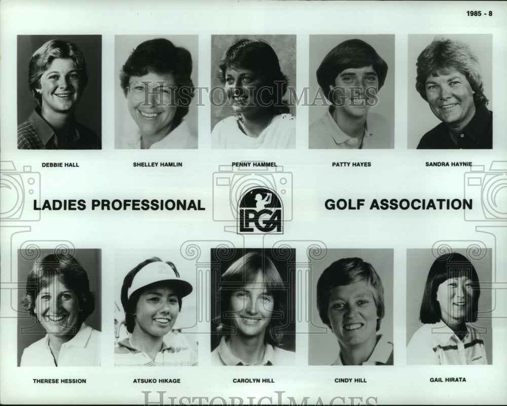 1985 Press Photo Members of the Ladies Professional Golf Association- Historic Images