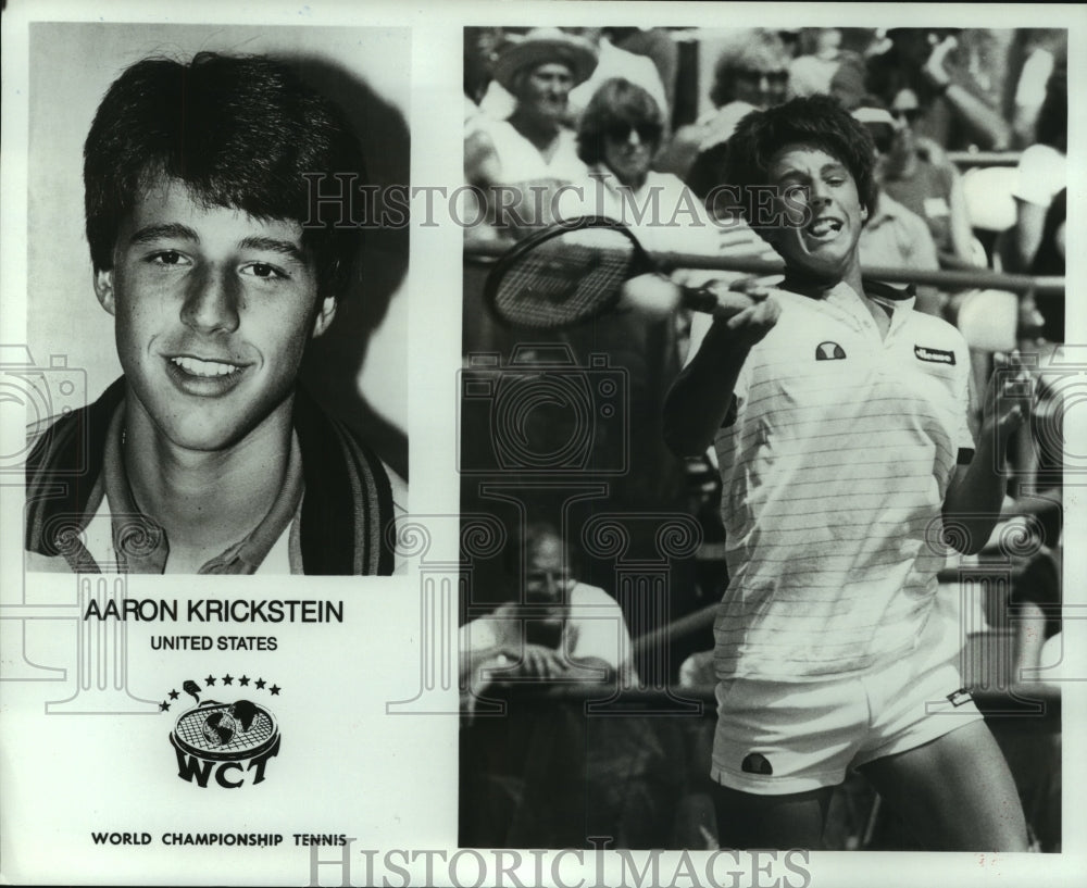 1986 Press Photo Pro tennis player Aaron Krickstein of the United States.- Historic Images