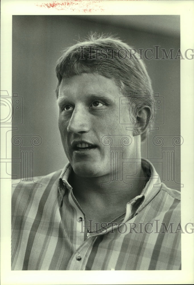 1985 Press Photo Rice University kicker Steve Kidd. - hcs09932- Historic Images