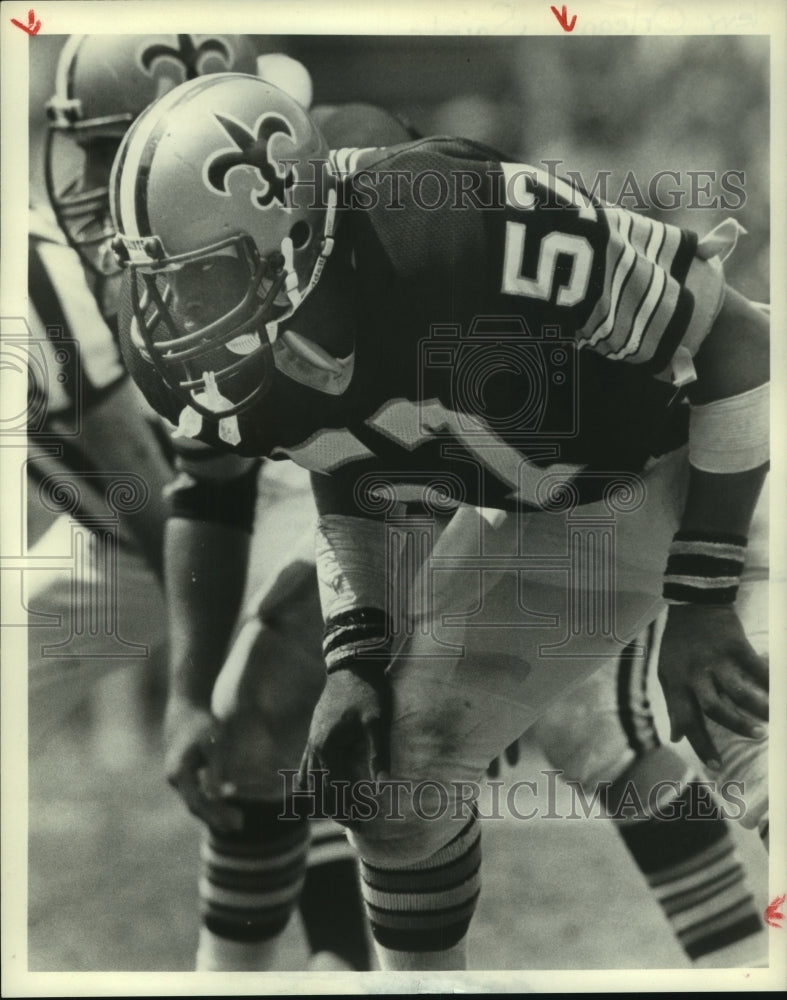 Press Photo Member of the New Orleans Saints linebacker crew. - hcs09954- Historic Images