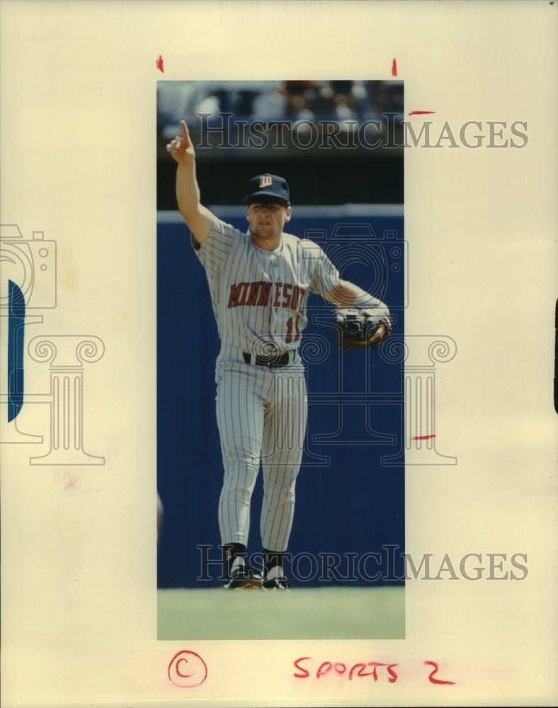 1991 Press Photo Minnesota Twins baseball player Chuck Knoblauch. - hcs10042- Historic Images