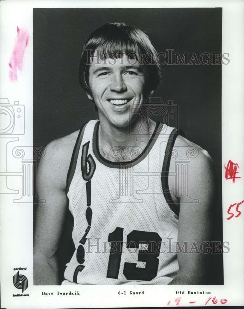 1977 Press Photo Dave Twardzik, guard for the Portland Trail Blazers - hcs10424- Historic Images