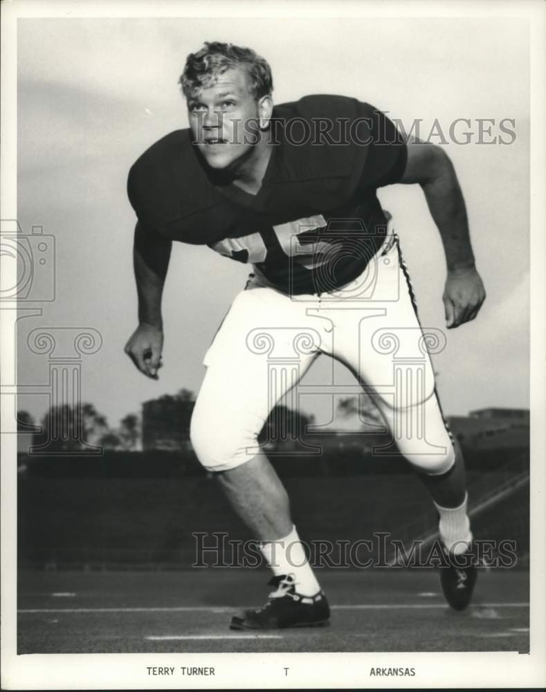 1970 Press Photo Terry Turner, Arkansas tackle - hcs10435- Historic Images