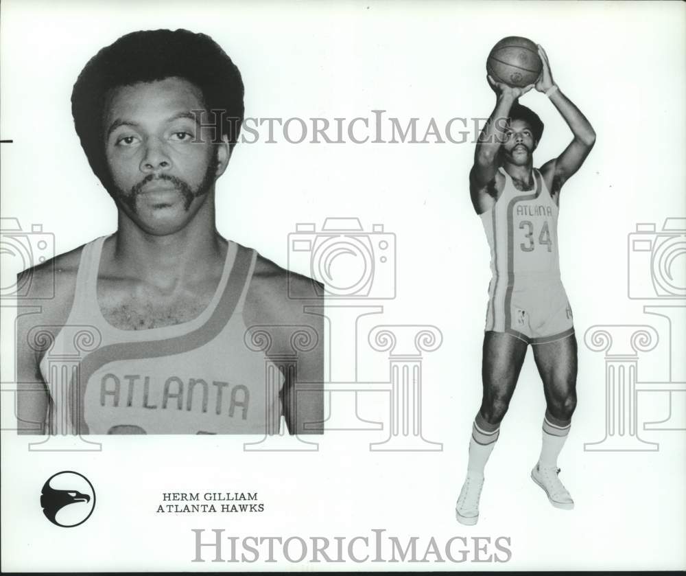 1972 Press Photo Herm Gilliam, basketball player for the Atlanta Hawks- Historic Images