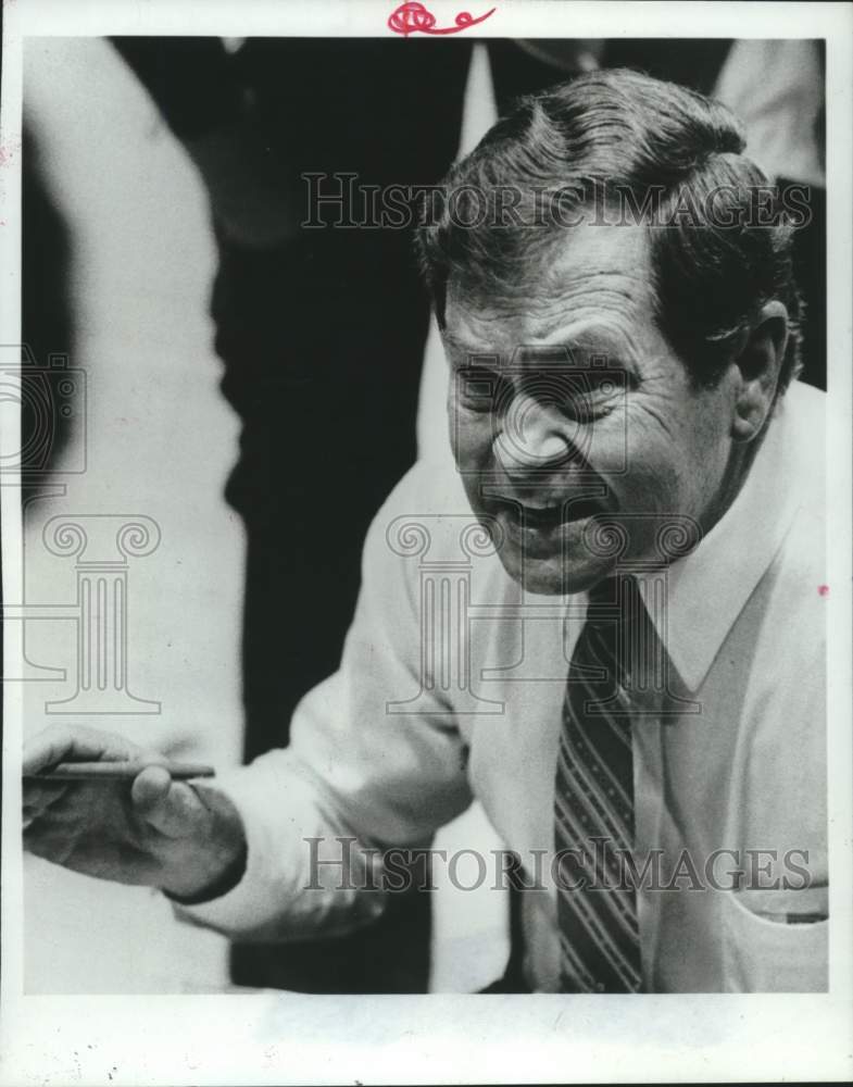 1986 Press Photo Jim Killingsworth, Basketball Coach at Texas Christian Univ.- Historic Images