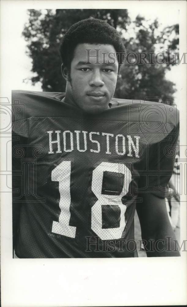 1980 Press Photo David Barrett, Houston&#39;s football player - hcs11506- Historic Images