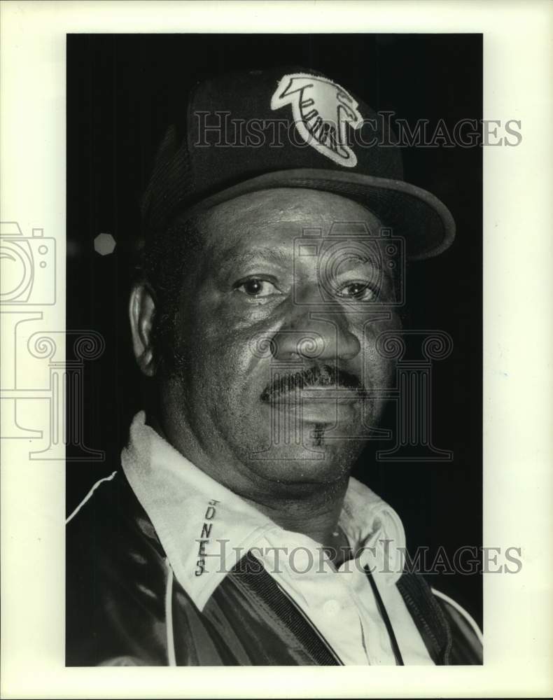 1985 Press Photo Houston&#39;s Jones High School football coach Bo Humphrey.- Historic Images