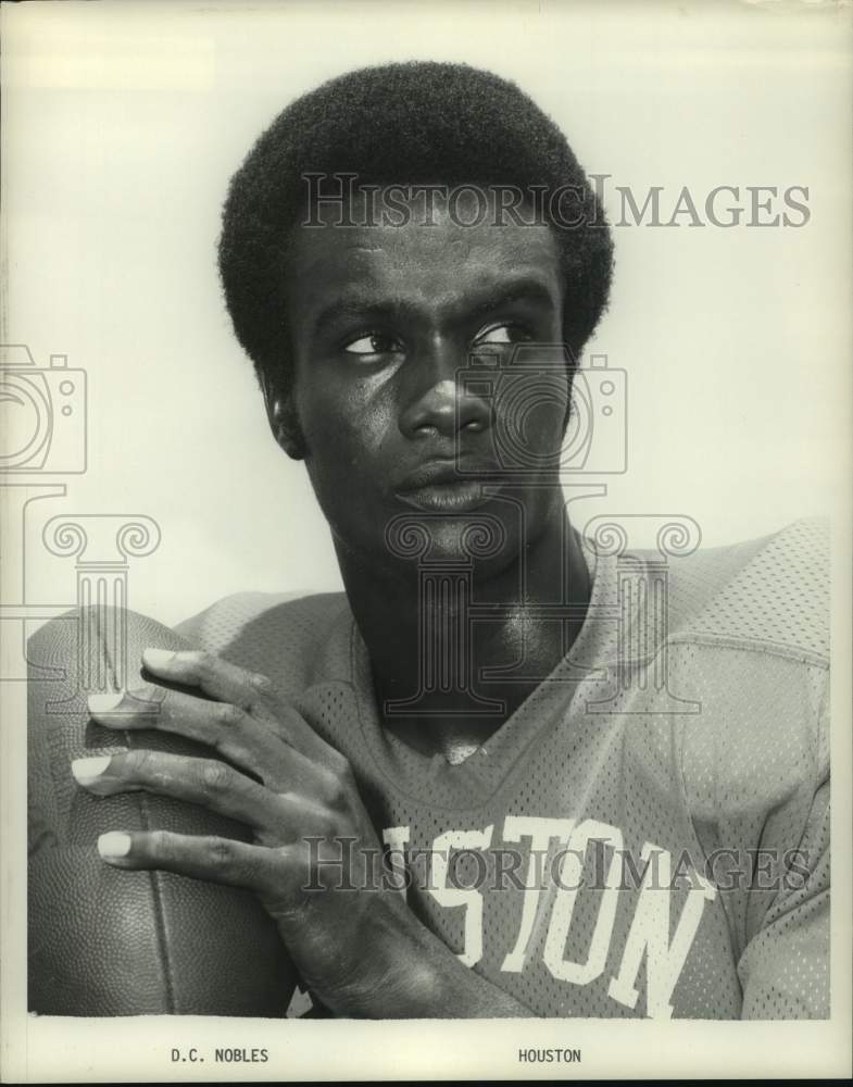 1972 Press Photo University of Houston football player D. C. Nobles. - hcs11594- Historic Images