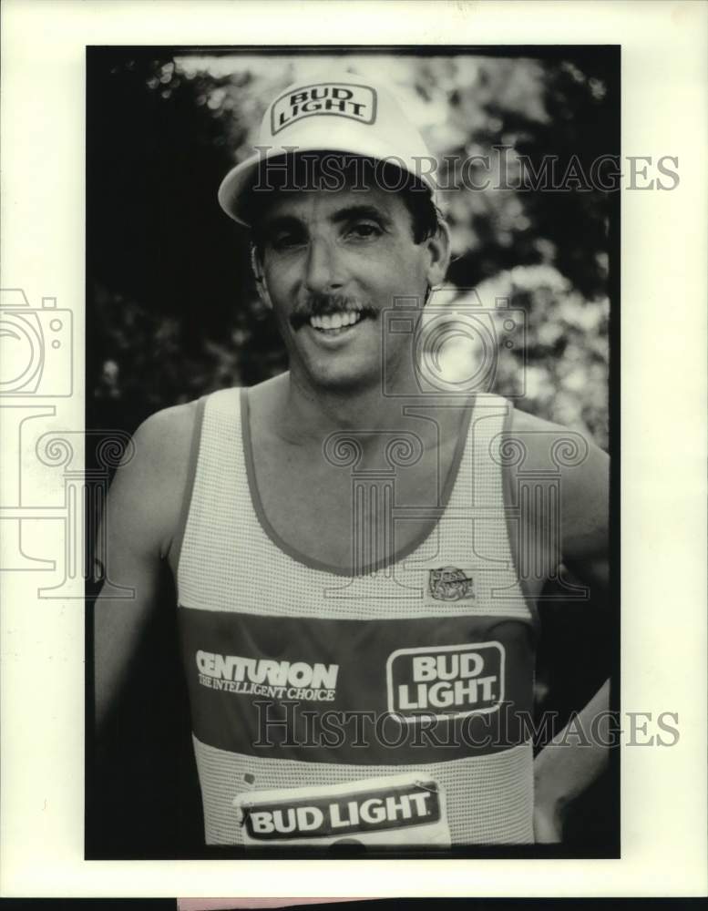 1987 Press Photo Marathoner Dave Scott - hcs11630- Historic Images