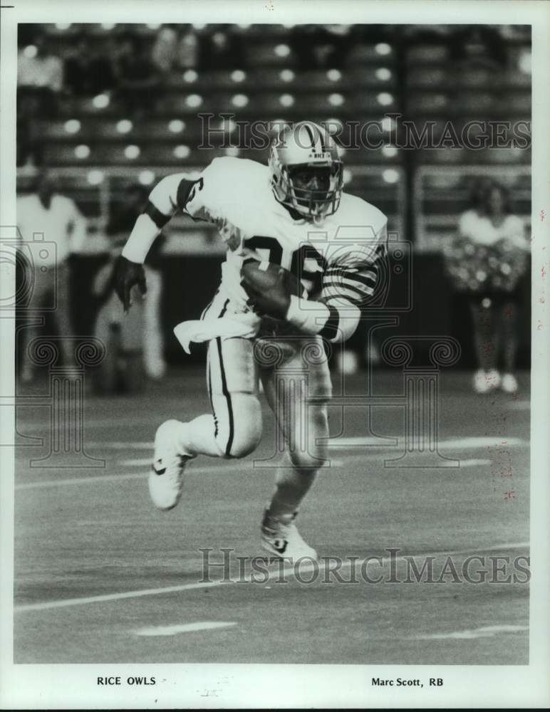 1984 Press Photo Rice University running back Marc Scott. - hcs11635- Historic Images