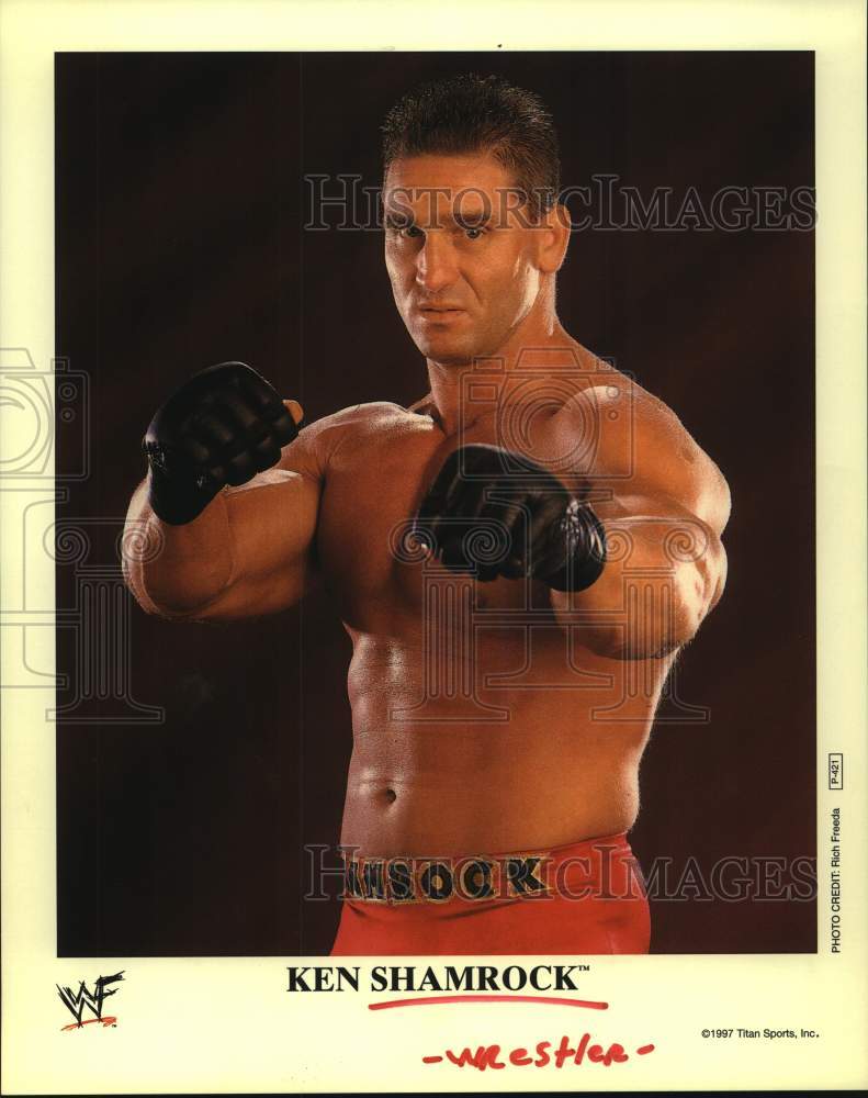 1997 Press Photo Professional wrestler Ken Shamrock. - hcs11674- Historic Images