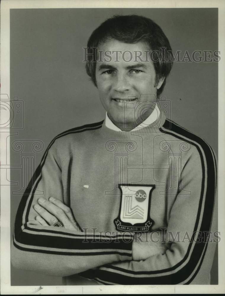 1980 Press Photo ABC Sports&#39; Olympic sportscaster Frank Gifford. - hcs11730- Historic Images