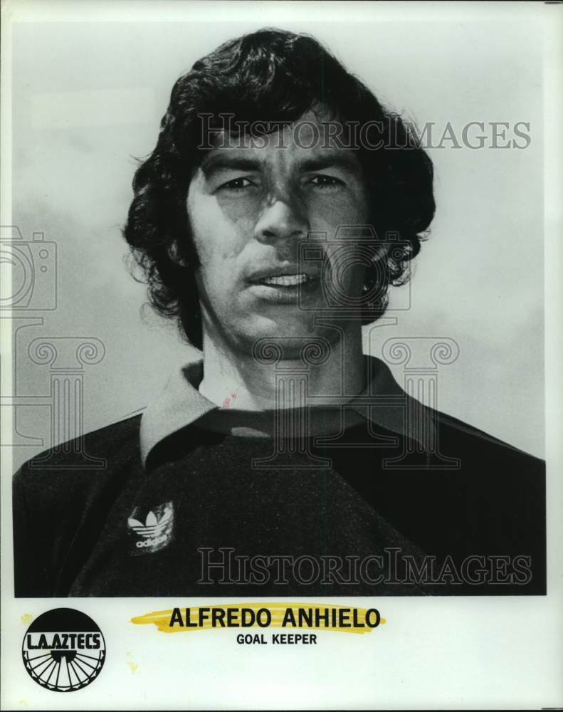 1981 Press Photo Los Angeles Aztecs goal keeper Alfredo Anhielo. - hcs12001- Historic Images