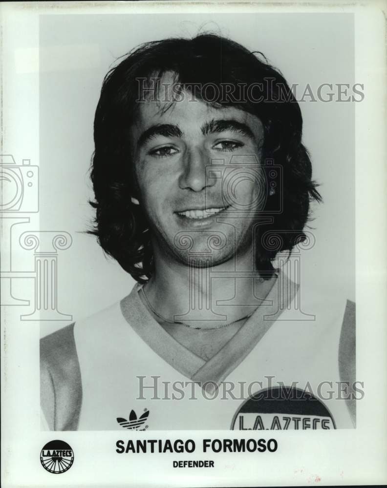 1981 Press Photo Los Angeles Aztecs defender Santiago Formoso. - hcs12002- Historic Images